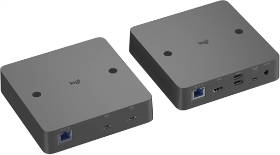 Logitech Extend Video Conferencing Extender USB C HDMI Ethernet Black Front View 3