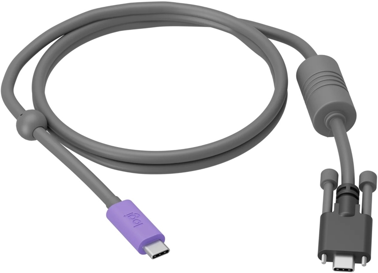 Logitech Extend Video Conferencing Extender USB C HDMI Ethernet Black Front View 4