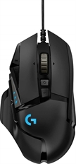 Logitech G G502 HERO - Gaming Mouse, Wired, USB, Optic, 25600 dpi, RGB, Black