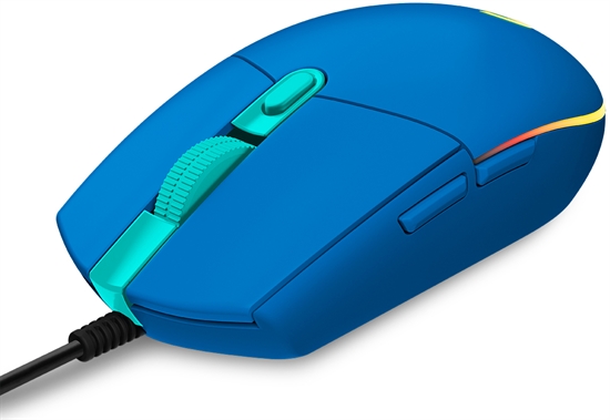 Logitech G203 Lightsync Gaming Mouse Blue Front View