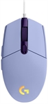 Logitech G203 Lightsync - Mouse, Cableado, USB, Óptico, Hasta 8000 dpi, RGB, Lila