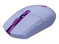 Logitech G305 Mouse Inalámbrico Morado Vista Isométrica