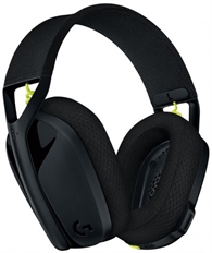 Logitech G435 LIGHTSPEED - Gaming Headset, Stereo, Over-ear headband, Wireless, Bluetooth, USB, Black and Neon Yellow