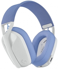 Logitech G435 LIGHTSPEED - Gaming Headset, Stereo, Over-ear headband, Wireless, Bluetooth, USB, White and Lilac