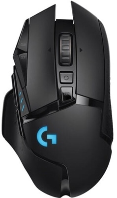 Logitech G502 Ligthspeed Frontal View