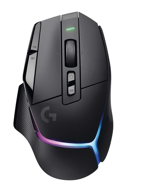 Logitech G502 X PLUS LIGHTSPEED - Wireless - Black top view