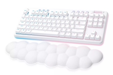 Logitech G715 - Gaming Keyboard, Mechanical, GX Brown Switch, Wireless, USB, Bluetooth, RGB, English, White