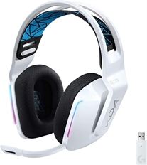 Logitech G733 K/DA LIGHTSPEED - Headset, Estéreo, Diadema Reversible Ajustable, Inalámbrico, 20Hz-20KHz, RGB, Blanco