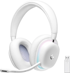 Logitech G735 - Headset, Estéreo, Circumaurales, Inalámbrico, Bluetooth, Dongle USB, 20Hz-20KHz, RGB, Blanco