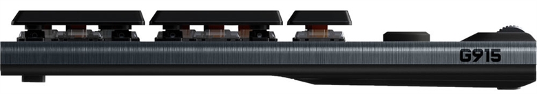 Logitech G915 Teclado Gaming Mecanico Inalambrico Vista Lateral