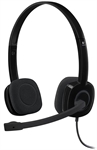 Logitech H151 - Headset, Stereo, On-ear headband, Wired, 3.5mm, 20 Hz - 20KHz, Black