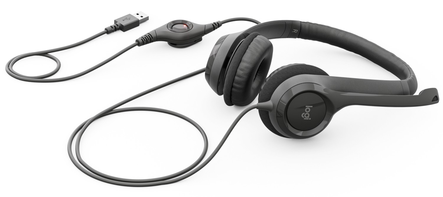 Logitech h390 stereo headset hot sale