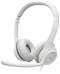 Logitech H390 - Headset, Stereo, On-ear headband, Wired, USB, 20 Hz - 20KHz, White