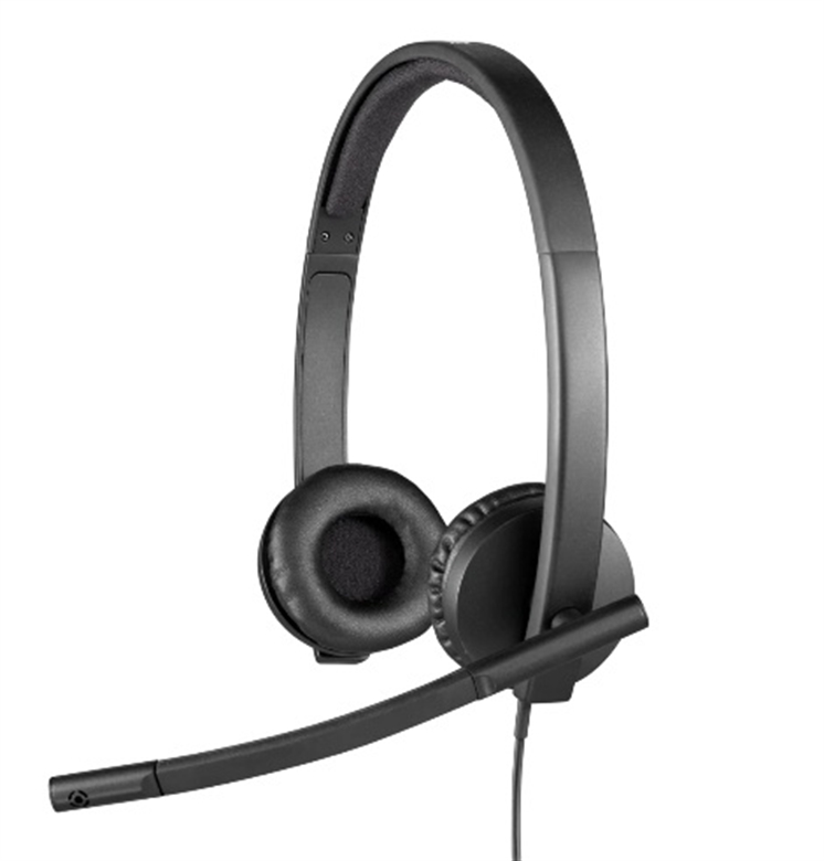 Logitech H570e Stereo Headset Microsoft Teams Version-Lateral View