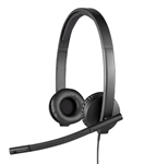 Logitech H570e  - Headset, Stereo, Headband, Wired, USB-A, 20Hz - 20KHz, Black