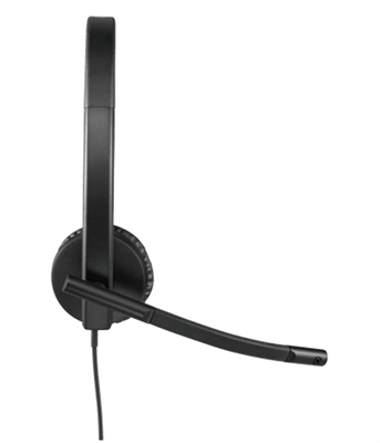 Logitech H570e Stereo Headset Microsoft Teams Version-Side View