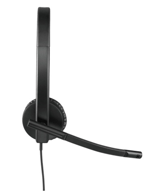 Logitech H570e Stereo Headset Microsoft Teams Version-Side View