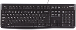 Logitech K120 - Standard, Keyboard, Wired, USB, English, Black