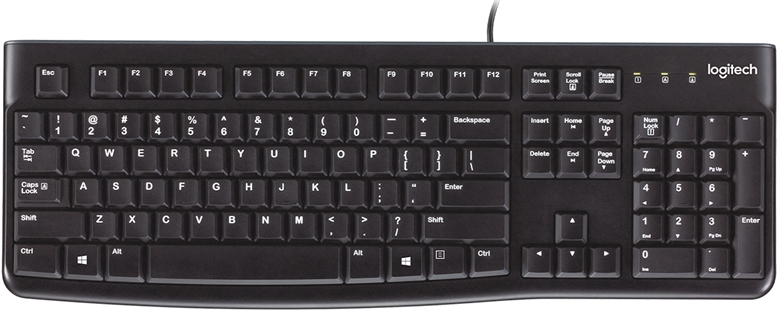 Logitech K120 Keyboard vista frontal