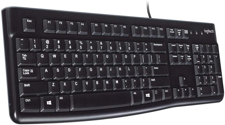 Logitech K120 Keyboard Vista isometrica