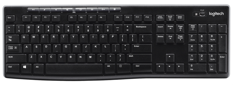 Logitech K270 Wireless Keyboard Front View