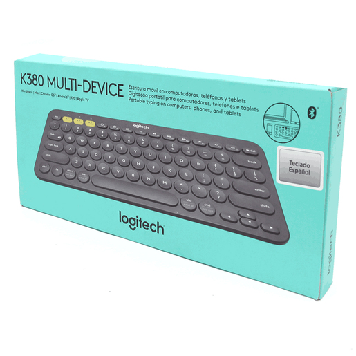 Teclado inalámbrico Bluetooth Logitech K380 - Multidispositivo,  multisistema operativo y portable