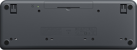 Logitech Keyboard K250 Graphite Rear View