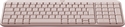 Logitech Keyboard K250 Rose Front Up View