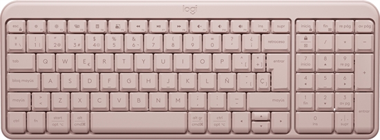 Logitech Keyboard K250 Rose Front View