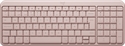 Logitech Keyboard K250 Rose Front View