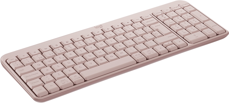 Logitech Keyboard K250 Rose Side Left Up View