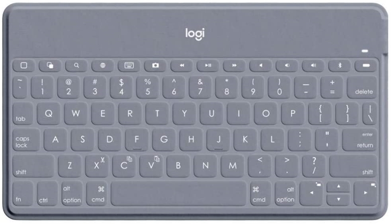 Logitech Keys-To-Go Keyboard Stone Front View