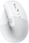 Logitech Lift Vertical - Ergonomic Mouse, Wireless, Bluetooth, USB, Optic, 4000 dpi, White