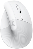 Logitech Lift Vertical - Ergonomic Mouse, Wireless, Bluetooth, USB, Optic, 4000 dpi, White