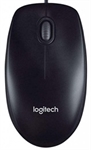 Logitech M100 - Mouse, Cable, USB, Óptico, 1000 dpi, Negro