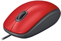 Logitech M110 Wired USB Red Mouse Isometric View	