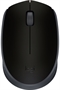 Logitech M170 Black Wireless Mouse Top View