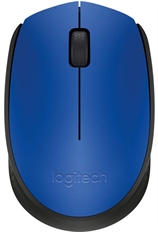 Logitech M170 - Mouse, Inalámbrico, USB, Óptico, 1000 dpi, Azul
