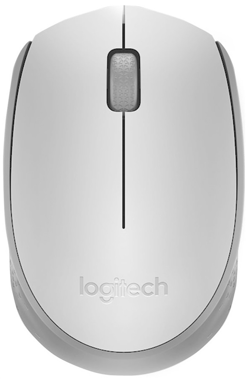 Logitech M170 Silver Wireless Mouse Top View