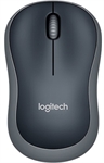 Logitech M185 - Mouse, Inalámbrico, USB, Óptico, 1000 dpi, Gris