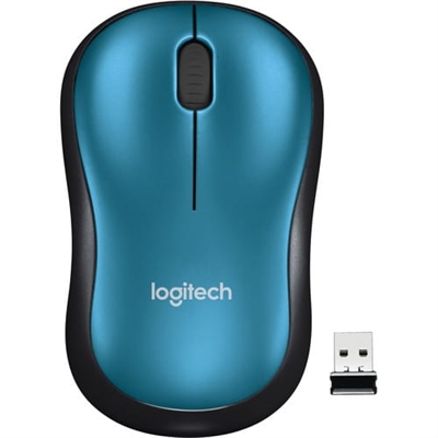 Logitech M185 Mouse Azul Vista Frontal