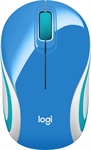 Logitech M187 - Mouse, Inalámbrico, USB, Óptico, 1000 dpi, Azul