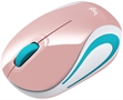 Logitech M187 Pink Wireless Mouse Isometric View