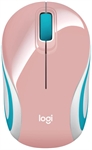 Logitech M187 - Mouse, Wireless, USB, Optic, 1000 dpi, Pink