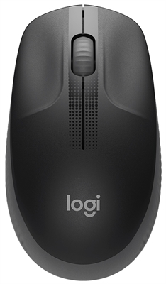 Logitech M190 Black Wireless Mouse Top View