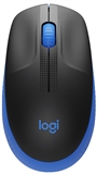 Logitech M190 - Mouse, Wireless, USB, Optic, 1000 dpi, Blue