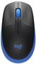 Logitech M190 Blue Wireless Mouse Top View