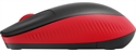Logitech M190 Red Wireless Mouse Back Side View