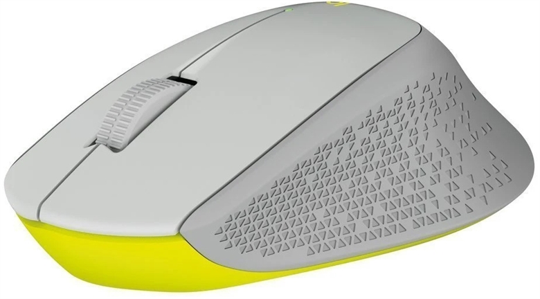 Logitech M280 Gray Wireless Mouse Isometric View