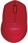 Logitech M280 Mouse Inalambrico Rojo Vista de Arriba